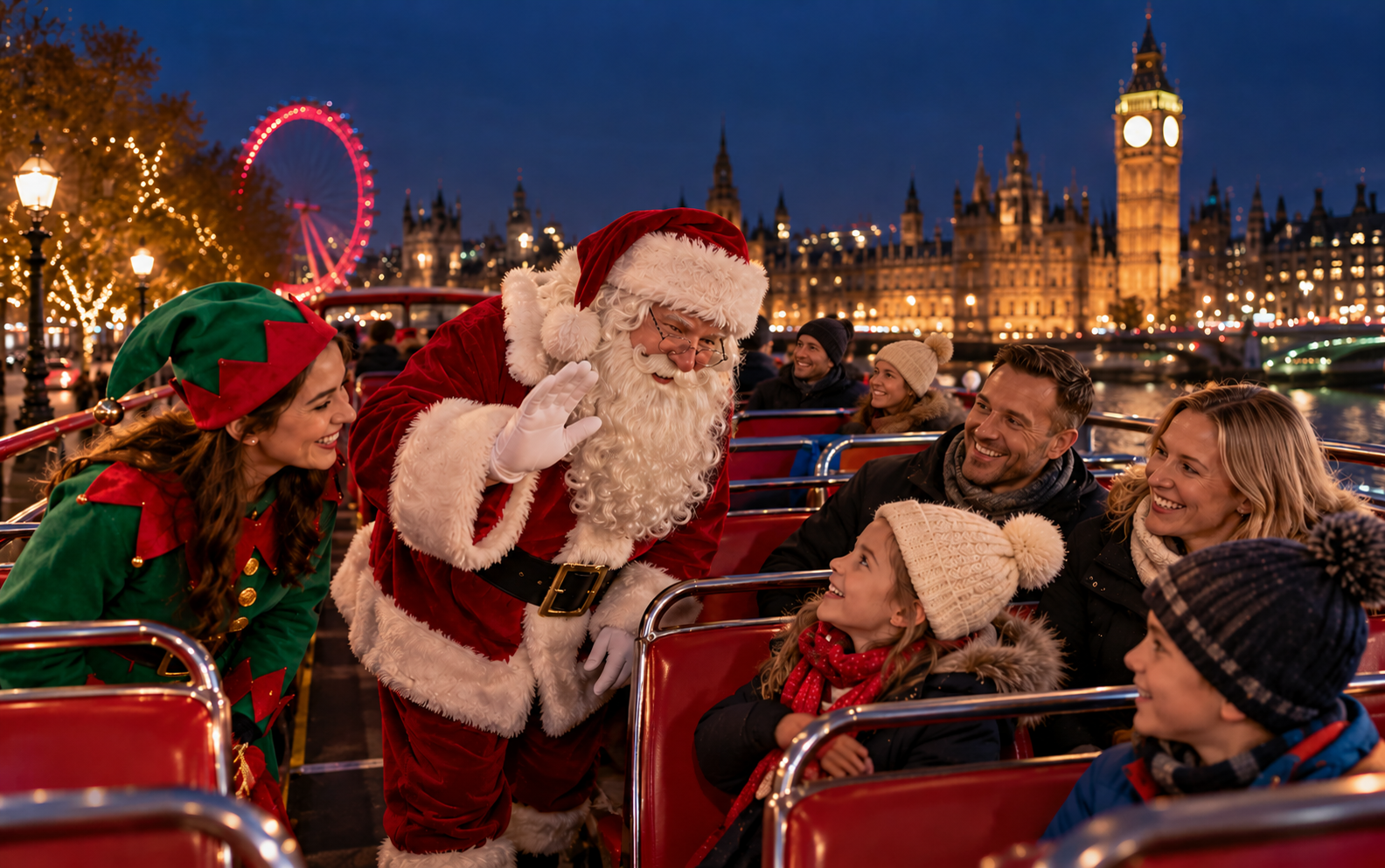 Santa's Magical Express - London Christmas Lights Bus Tour